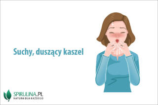 Suchy, duszący kaszel